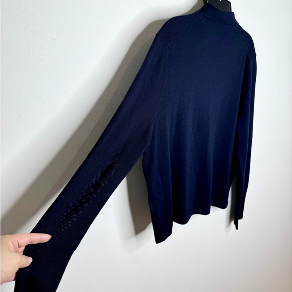 Jenni Kayne ‘Grayson’ Merino Wool Pullover in Dark Navy - Picture 9 of 12